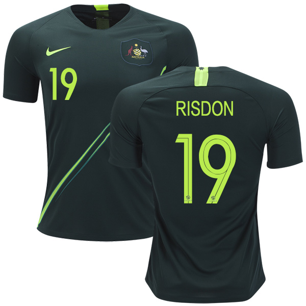 Australia #19 Risdon Away Soccer Country Jersey